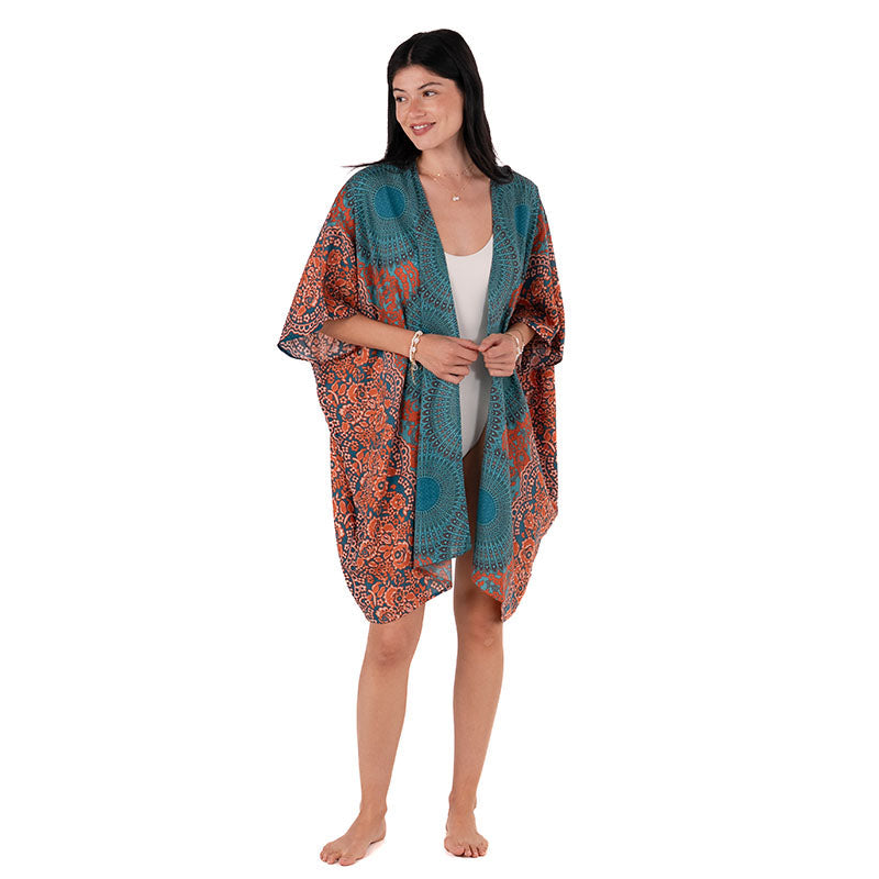 Lotus and Luna Lahaina Mandala Kimono