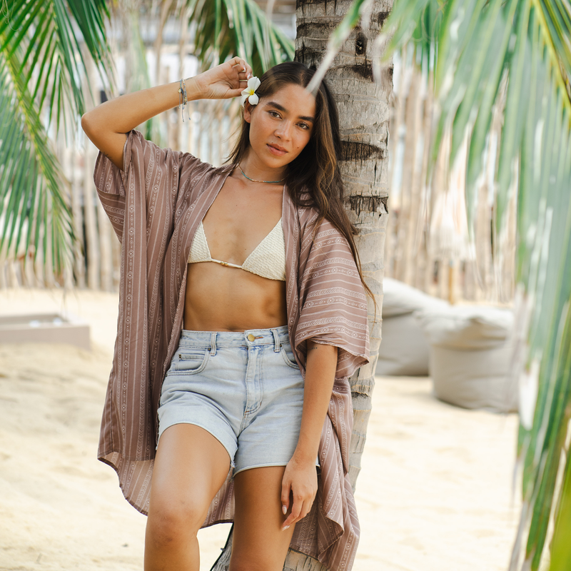 Lotus and Luna Yao Print Kimono