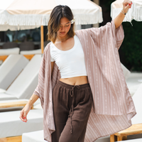 Lotus and Luna Yao Print Kimono