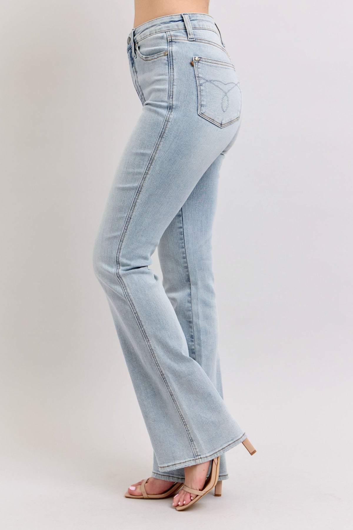 Judy Blue High Rise Light Wash Tummy Control Bootcut Jeans