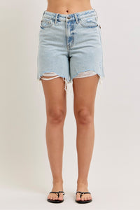 Judy Blue High Rise Rigid Magic Dad Shorts