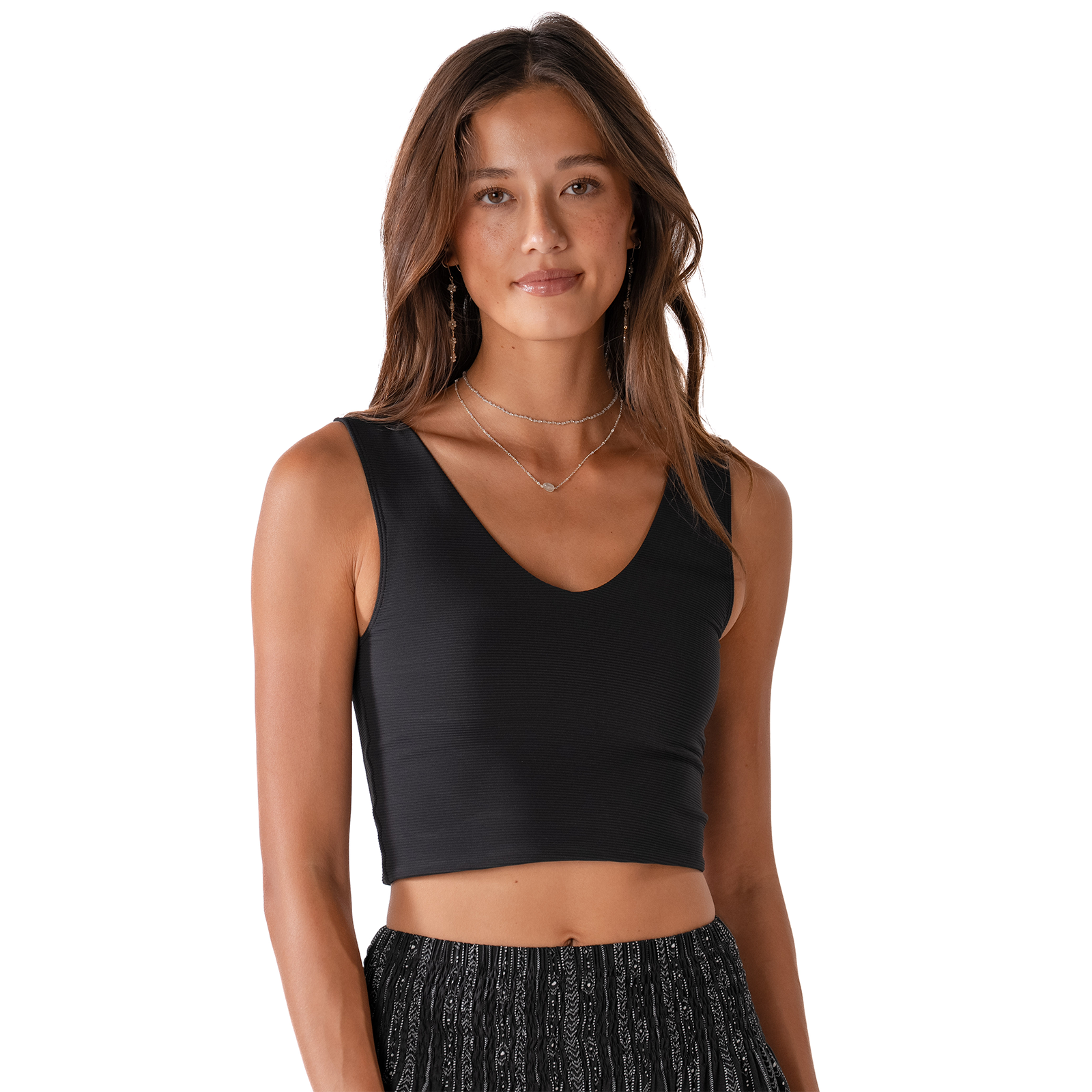 Lotus and Luna Onyx Restore Ribbed Tank