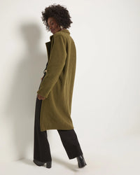 Seventy Eight and Sunny Samantha Sherpa Coat in Olive