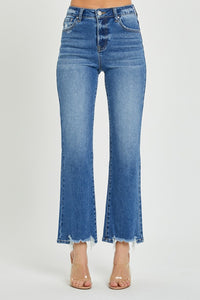 RISEN High Rise Relaxed Straight Jeans