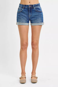 Risen Low Rise Cuffed Denim Shorts RDS6351