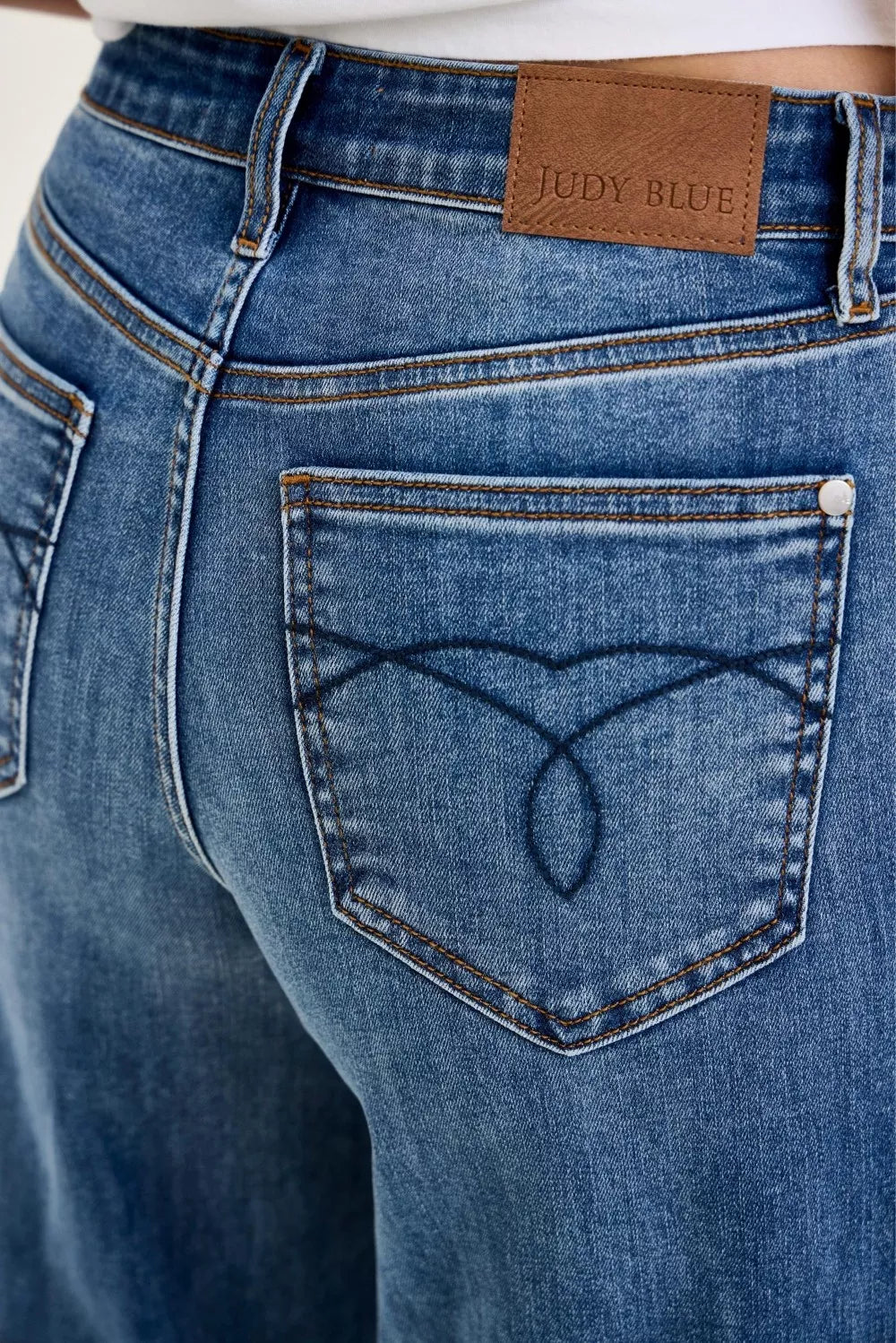 Judy Blue High Rise Wide Leg Palazzo Jeans