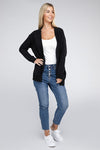 Mallory Melange Open Front Sweater Cardigan