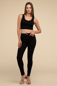 Scoop Ribbed Seamless Crop Top