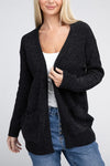 Mallory Melange Open Front Sweater Cardigan