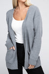 Mallory Melange Open Front Sweater Cardigan