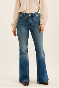 Judy Blue High Rise Double Button Tummy Control Jacqueline Flare Jeans 881125