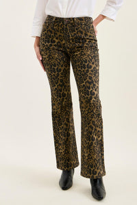 Judy Blue High Rise Bootcut Leopard Print Jeans