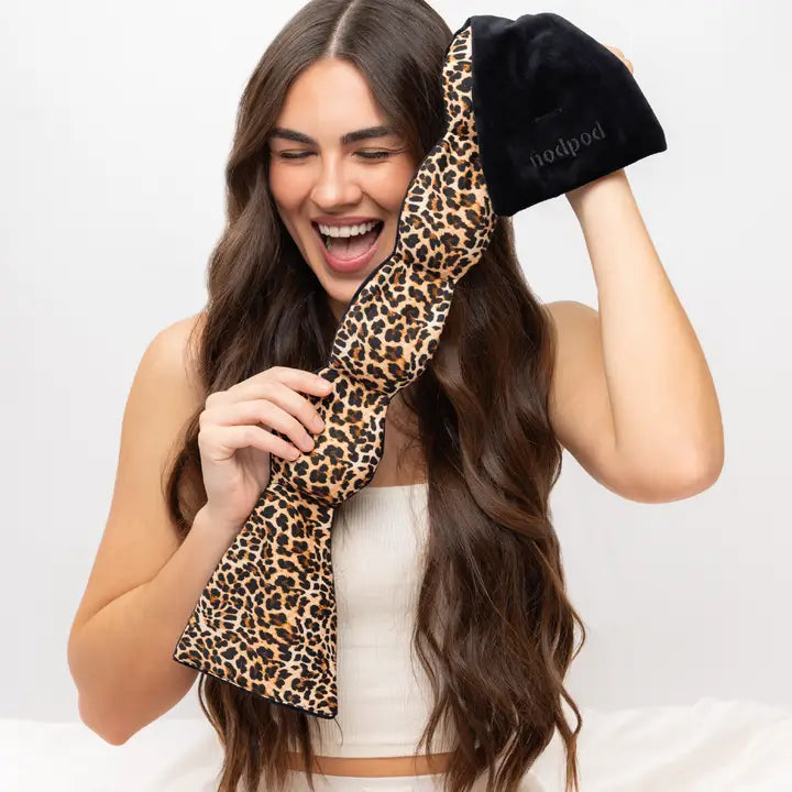 Leopard Nodpod Weighted Sleep Mask