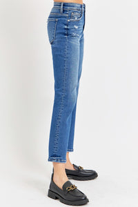 RISEN High Rise Crop Bootcut Jeans