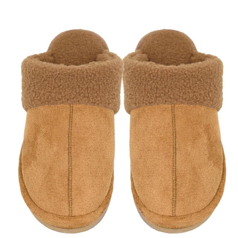 C.C. Faux Suede Sherpa Slippers