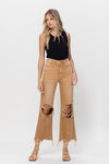 VERVET by Flying Monkey Kiss Of California 90's Vintage Crop Flare Jeans