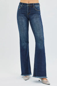 Risen Mid Rise Tummy Control Flare Jeans