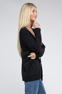 Mallory Melange Open Front Sweater Cardigan