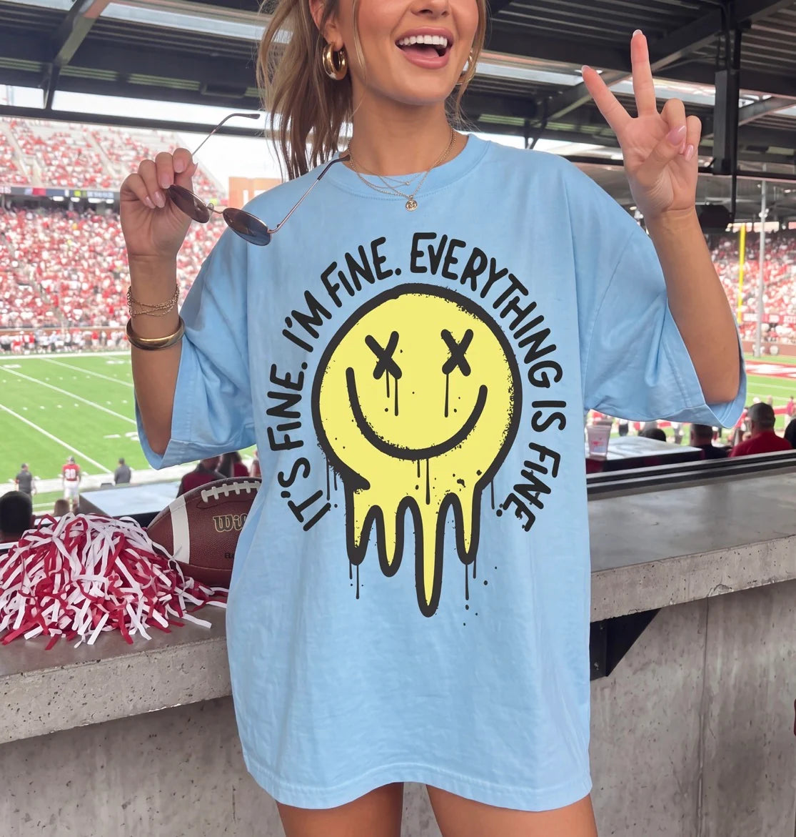 It's Fine, I'm Fine, Everything's Fine Comfort Colors Graphic Tee