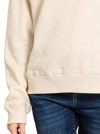 Zenana Quarter Zip Fleece Sweatshirt in Sand Beige