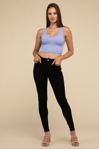 Scoop Ribbed Seamless Crop Top