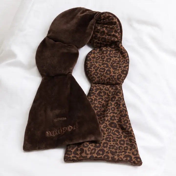 Mocha Leopard Nodpod Weighted Sleep Mask