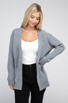 Mallory Melange Open Front Sweater Cardigan