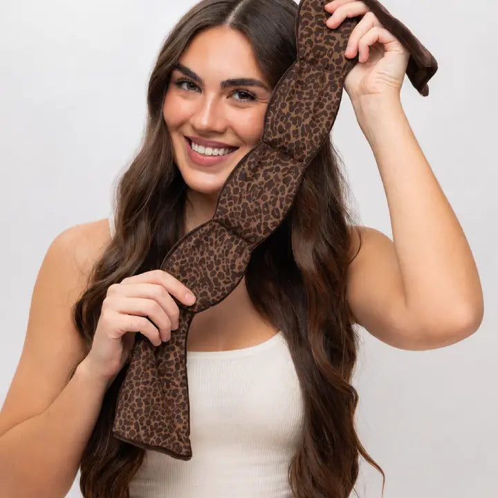 Mocha Leopard Nodpod Weighted Sleep Mask