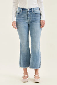 Judy Blue Mid Rise Kick Flare Jeans 82721