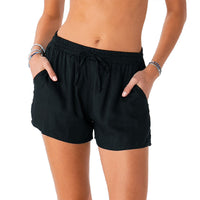 Lotus & Luna Black Drawstring Shorts
