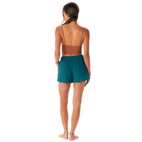 Lotus and Luna Verdigris Cotton Cabana Shorts