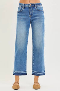 Risen High Rise Slouchy Cropped Boyfriend Jeans 