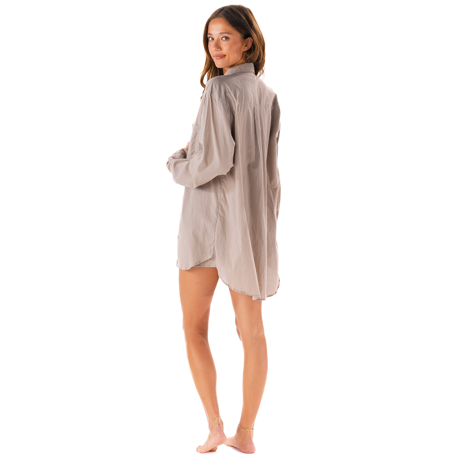 Lotus and Luna Stone Boyfriend Button Up