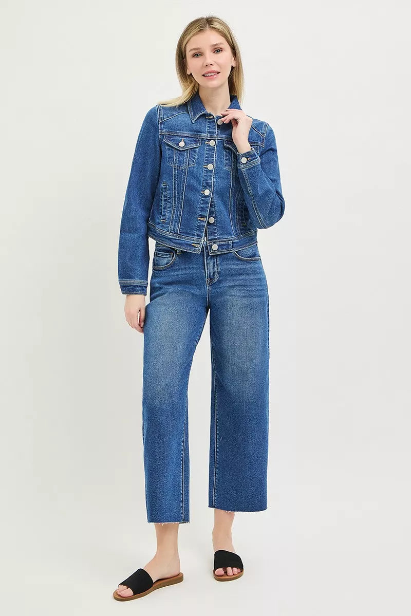 Risen Basic Fitted Denim Jacket