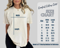 Comfort Colors Tee Size Chart