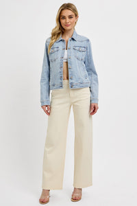 Risen Light Wash Classic Denim Jacket