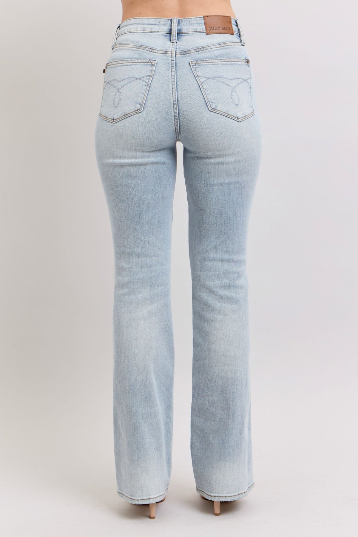 Judy Blue High Rise Light Wash Tummy Control Bootcut Jeans