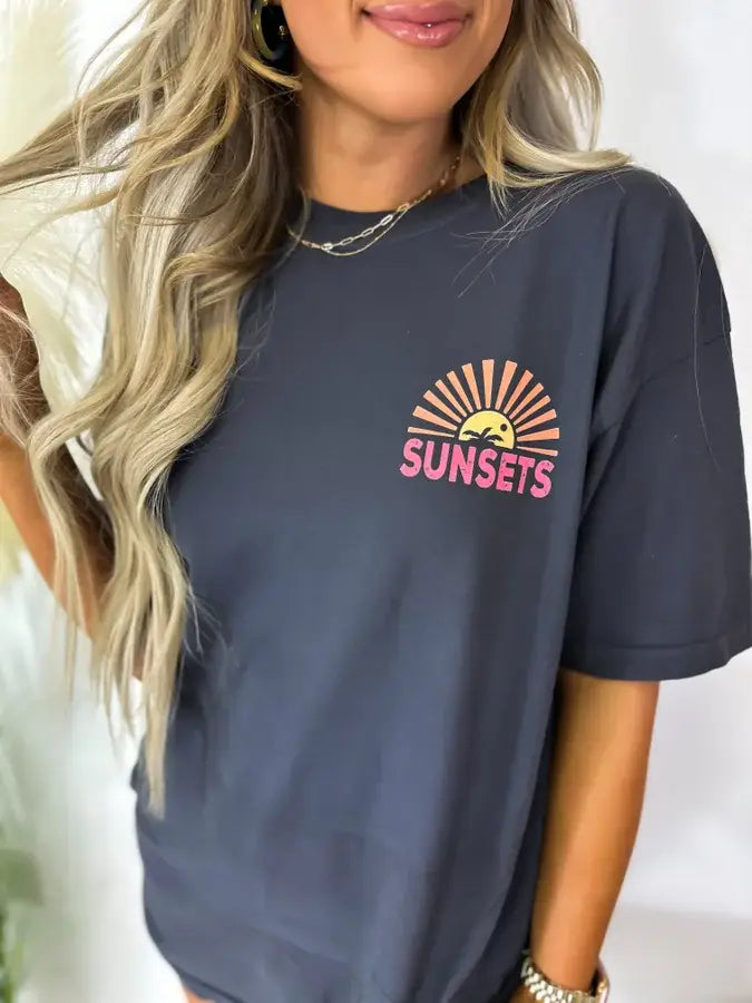 PREORDER Forever Chasing Sunsets Two Sided Graphic Tee