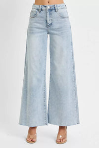 Risen High Rise Wide Leg Palazzo Jeans