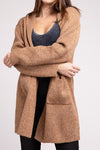 Linnea Hooded Open Front Sweater Cardigan
