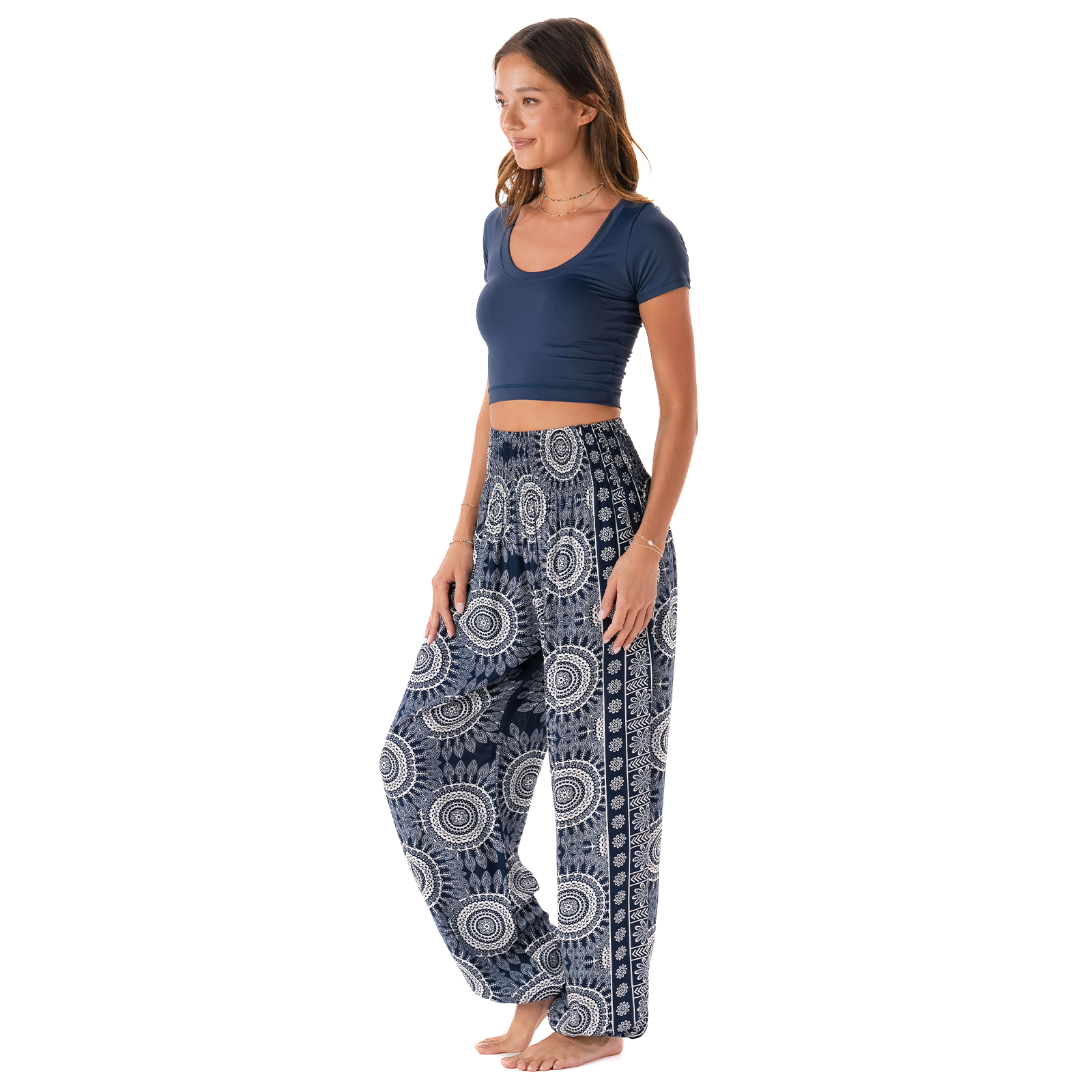Lotus and Luna Como Harem Pants with Pockets
