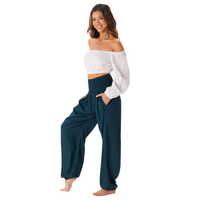 Lotus and Luna Deep Teal Harem Pants