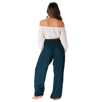 Lotus and Luna Deep Teal Harem Pants