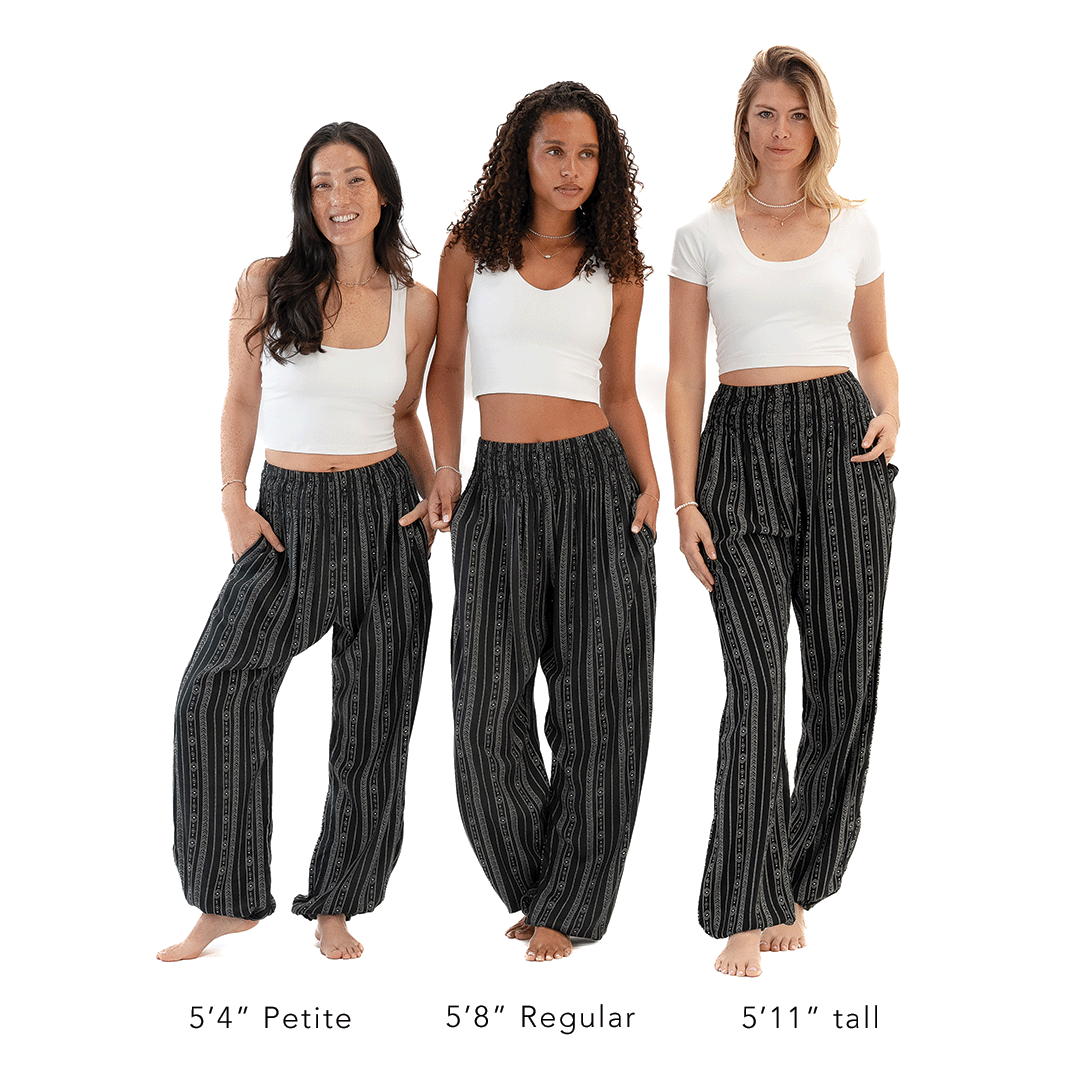 Lotus and Luna Akha Print Harem Pants