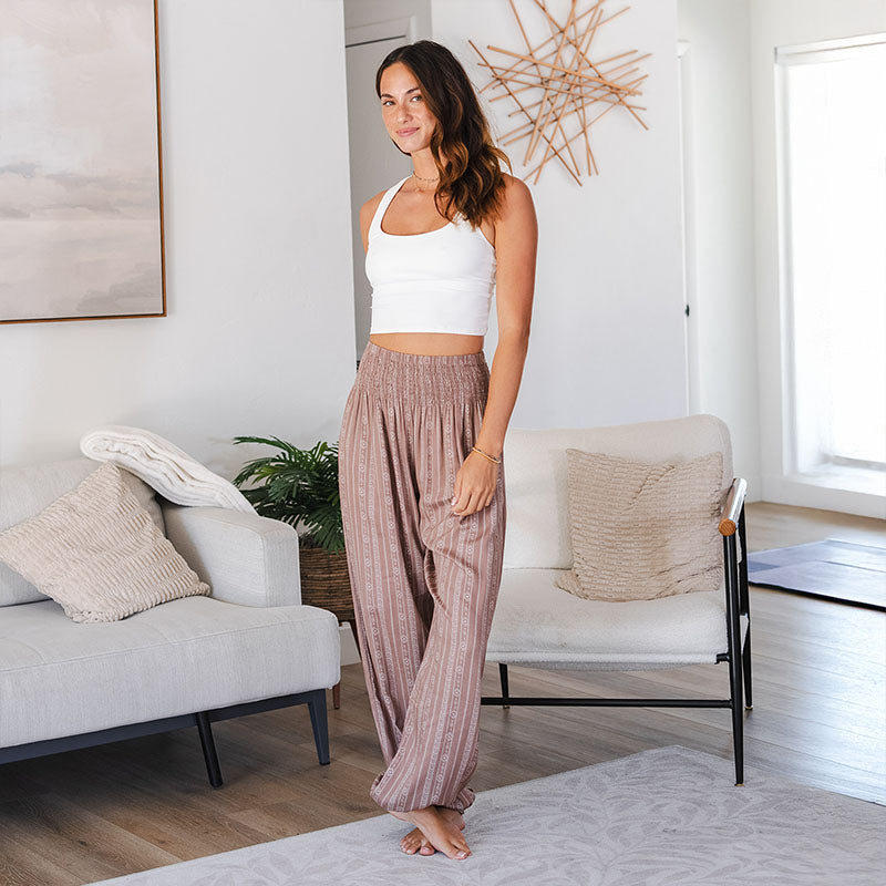 Lotus and Luna Yao Print Harem Pants