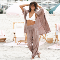 Yao Print Pants & Kimono Lounge Set