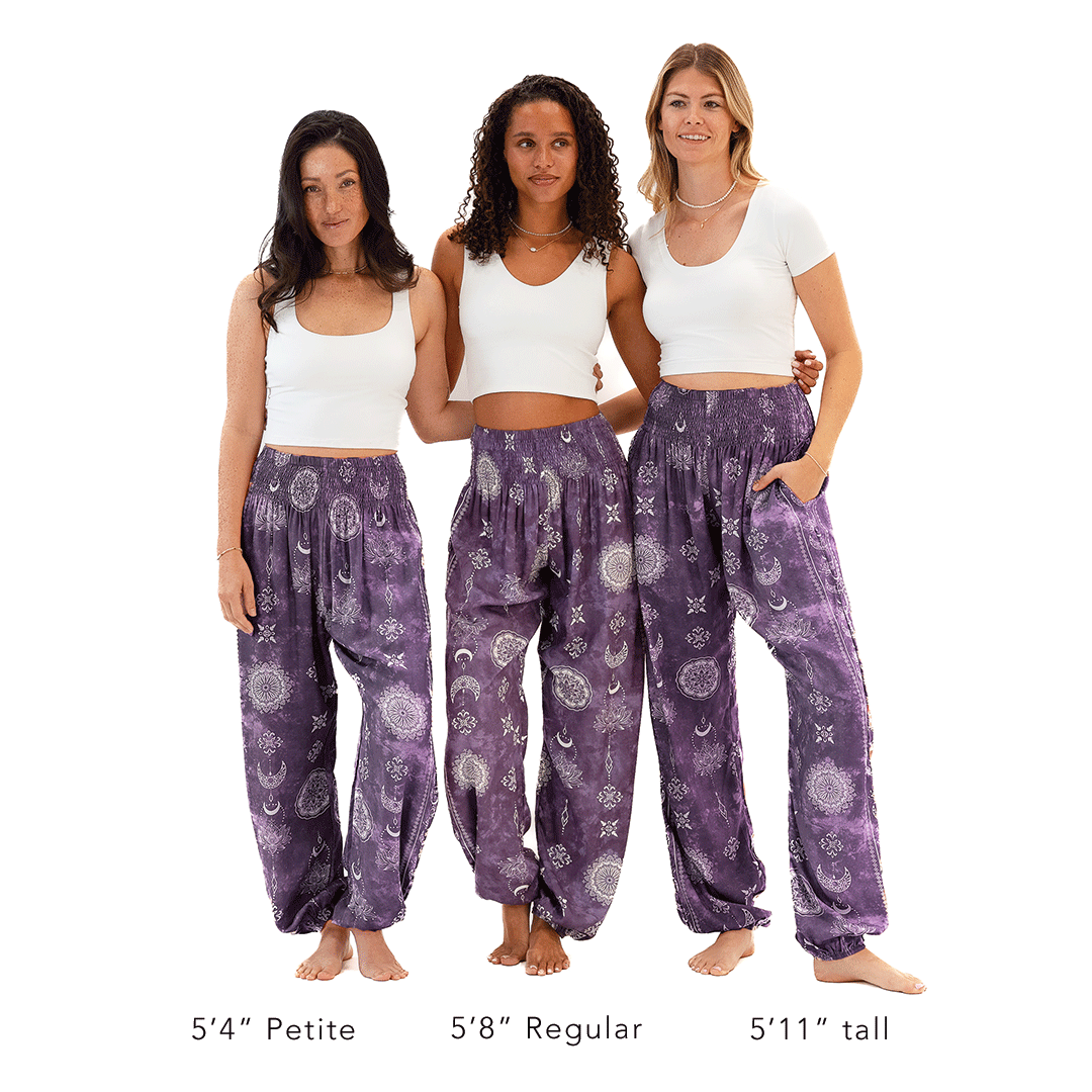 Lotus and Luna Mystic Plum Harem Pants