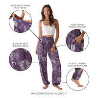 Lotus and Luna Mystic Plum Harem Pants