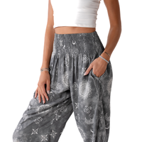 Lotus and Luna Celestial Grey Harem Pants