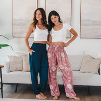 Lotus and Luna Deep Teal Harem Pants